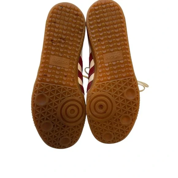 Unisex Sambas OG Adidas X Rich N Sporty Men's 6.5 Women's 8.0 Burgundy - Picture 4 of 8